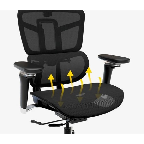 Фото - Кресло офисное Mealux S4 Air Black (арт. HF-S4 M/B)
